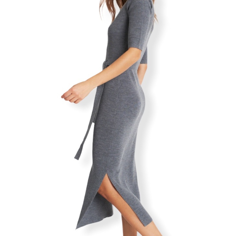 Kit and Ace Merino Dress Grey - Picture 2 of 3